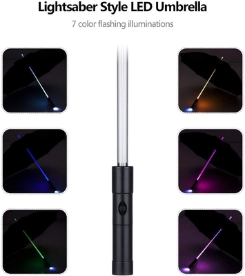 105cm Open Diameter Laser Umbrella Scandinavian Lights Samurai Sword Katana Design