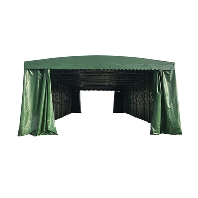 Waterproof Outdoor Push And Pull Folding Garage Carport Warehouse Trade Show Tent