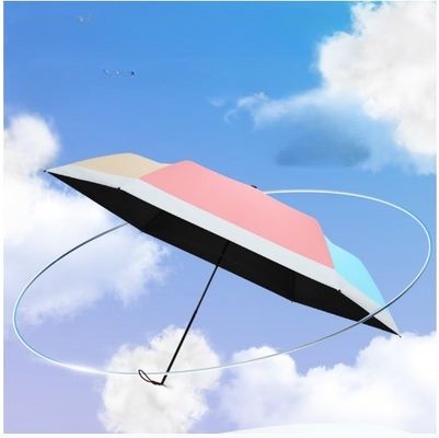 Golden Coated Metal Shaft Pencil Umbrella Carbon Fiber Ultra Light Feather Umbrella