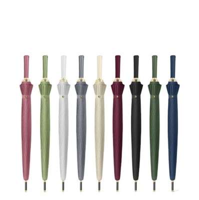 Customized Logo Printing Straight Umbrella with Auto Open and 120cm Open Diameter