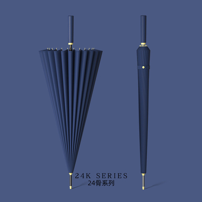Customized Logo Printing Straight Umbrella with Auto Open and 120cm Open Diameter