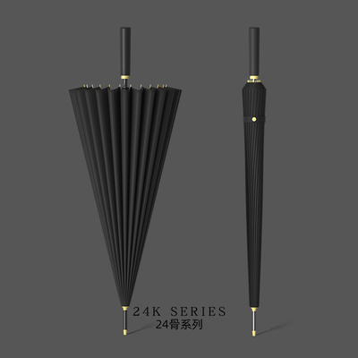 Customized Logo Printing Straight Umbrella with Auto Open and 120cm Open Diameter