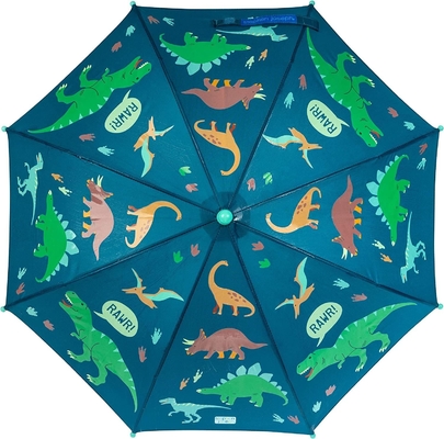 8K 19inch Fiberglass Ribs Windproof Children's Rain Umbrella Cute and Cool Design