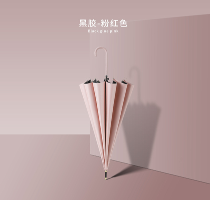 Rubber Handle Advertising Umbrella with Customized Logo and Long Handle Material