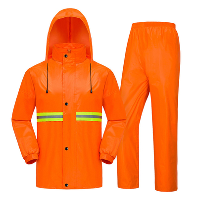 Outdoor Hiking Essential Pe Rain Coat with Custom Reflective Waterproof Raincoat