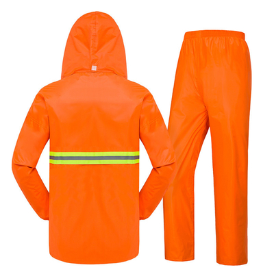Outdoor Hiking Essential Pe Rain Coat with Custom Reflective Waterproof Raincoat