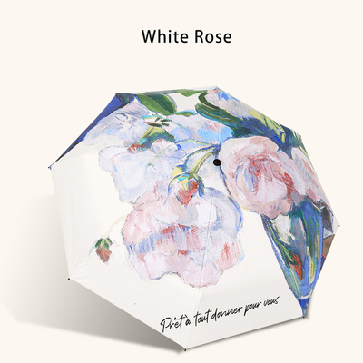 X505 5 Folding Mini Capsule Umbrella with Picture Custom Logo Accepted Manual Control