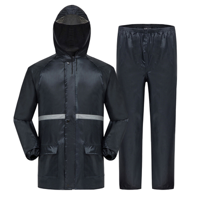 Custom Logo Work Rain Coat Men's Waterproof Jacket for All-Season Two Piece Rain Suit