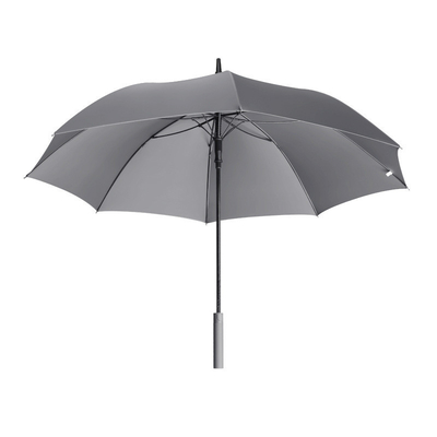 Large Men's Golf Car Umbrella with Double Canopy 8K Fiber Long Handle and Custom Logo