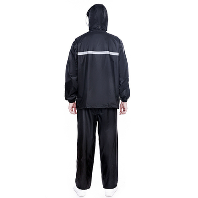 Upgrade your rain protection Adult raincoat set with custom logo and reflective print