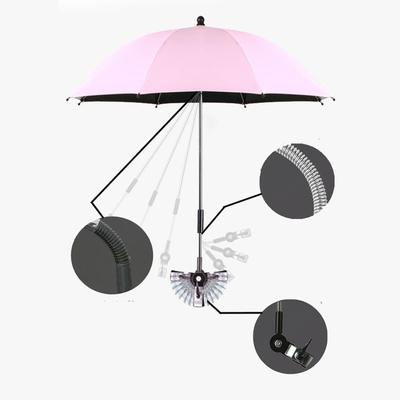 UV Protection Sunshade Umbrella for Baby Walking 190T Ponegee Fabric All in 1 Function