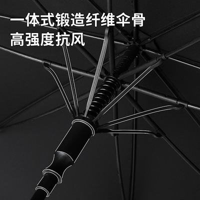27inch Solid Wood Curved Handle Umbrella Large Wind and Rain Protection 8k Custom Logo