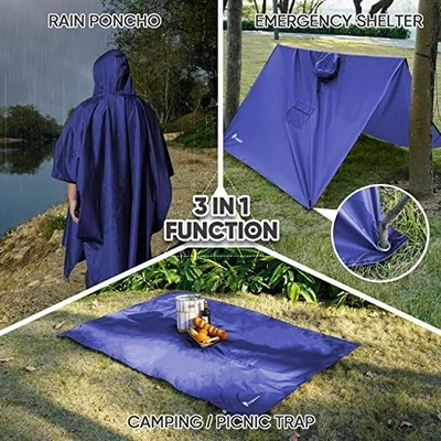 Custom Logo Printing Raincoat for Multipurpose Outdoor Activities and Lightweight