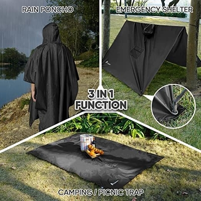 Custom Logo Printing Raincoat for Multipurpose Outdoor Activities and Lightweight