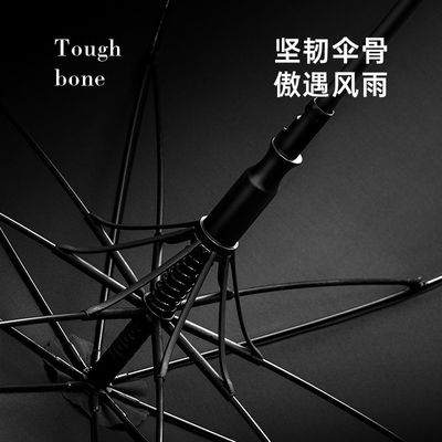 Adults Outdoor 8K Windproof Straight Pole Golf Umbrella with Customizable Handle