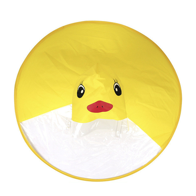 Custom Logo Printing Kids Raincoat Transparent Waterproof Poncho for Conventional Size