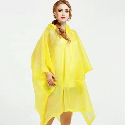 Travel Hiking Rain Gear Yellow Raincoat Adult Convenient Poncho Single-person Rainwear