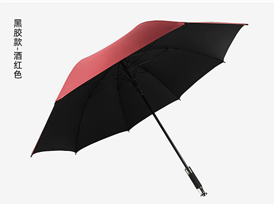 190T Pongee Golf Straight Pole Umbrella for Rain and Sun Custom Logo Advertising