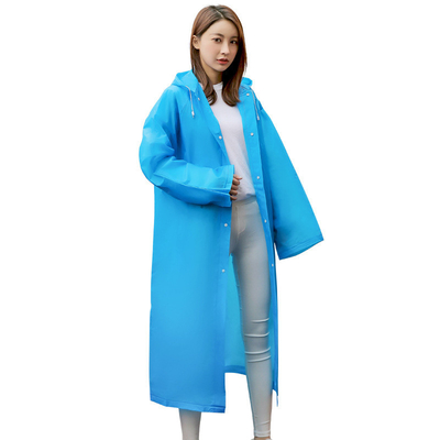 Convenient Raincoats for Adults Fashion EVA Non-Disposable Male and Female Rain Gear