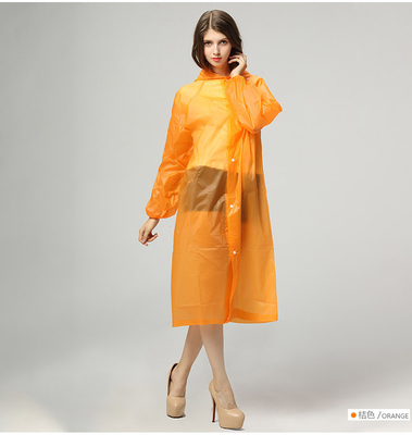 Convenient Raincoats for Adults Fashion EVA Non-Disposable Male and Female Rain Gear