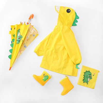 Long-handled 3D Ear Modeling Children Umbrella with Rubber Coated Handle 17Inches*8k