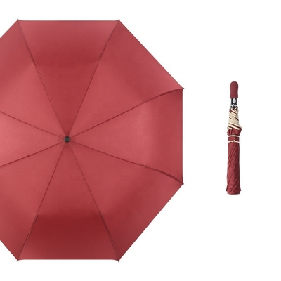 Custom Logo Print 120cm Open Diameter Metal Fiberglass Frame Windproof 2 Fold Umbrella