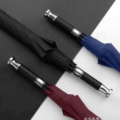 Manufacturers of 27 inch Vinyl Golf Umbrellas with Long Handle and Logo Printing