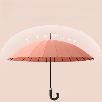 Large Custom Adve Straight Rod Sunshade 16k Long Handle Automatic Weather Umbrella