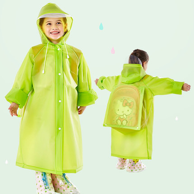 Custom EVA Kids Waterproof Raincoat for Children Rain Season Umbrella Gender GIRLS