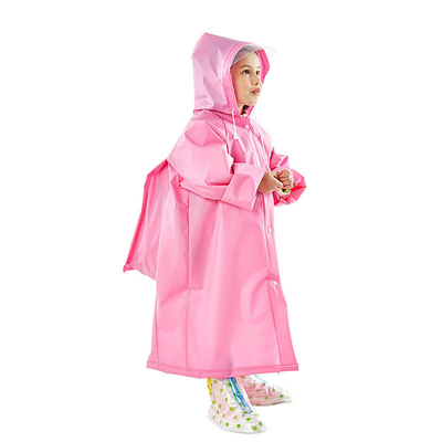Custom EVA Kids Waterproof Raincoat for Children Rain Season Umbrella Gender GIRLS