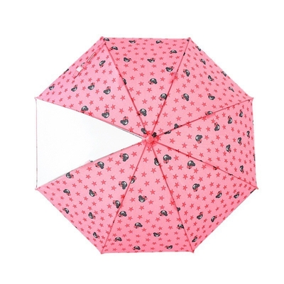 Umbrella for Kids at Kindergarten Metal Frame Cartoon Design Sun and Rain Protection