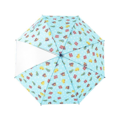 Umbrella for Kids at Kindergarten Metal Frame Cartoon Design Sun and Rain Protection