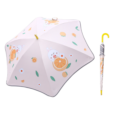 Children's Umbrella Cartoon UV Protection Safe Round Corner Sun Umbrella for Kindergarten