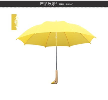 Cute Children Windproof School Umbrella with Customized Logo and Semi-Automatic Control