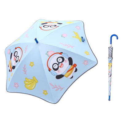 Children's Umbrella Cartoon UV Protection Safe Round Corner Sun Umbrella for Kindergarten