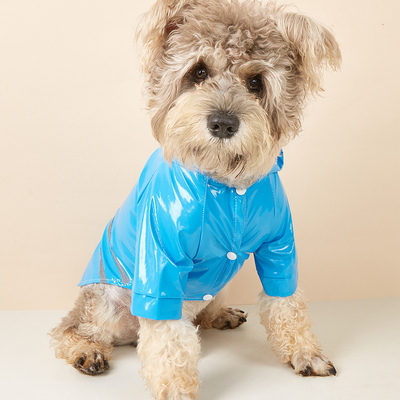 Protect Your Pet from Rain and Stay Safe PVC Custom Reflective Dog Raincoat for Travel