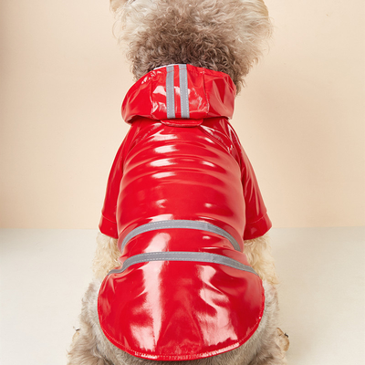 Protect Your Pet from Rain and Stay Safe PVC Custom Reflective Dog Raincoat for Travel