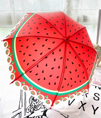 Straight Handle Straight Pole Umbrella for Children Kindergarten Cute Cartoon Design