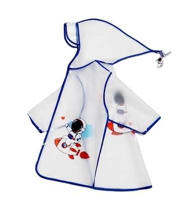 EVA Raincoats for Children Transparent Thick One-Piece Long Poncho and Rain Shoes Set