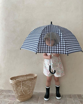 Transparent Children's Umbrella for Travel InstS-style Windproof Baby Protection