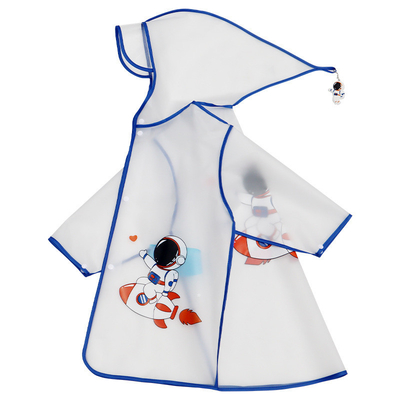 EVA Raincoats for Children Transparent Thick One-Piece Long Poncho and Rain Shoes Set
