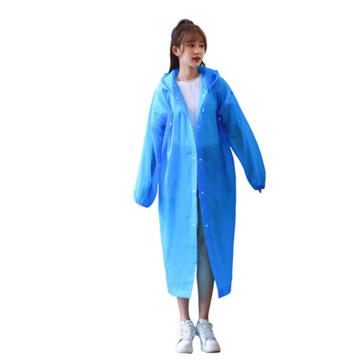 Single-person Rainwear Thickened EVA Non-disposable Adult Poncho for Outdoor Travel