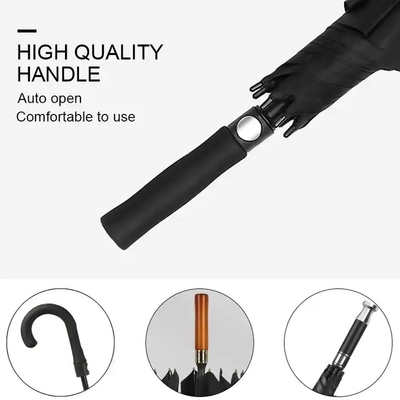 Wind Proof Custom Folding Capsule Luxury Umbrella With Logo Printing For 27inch 8k