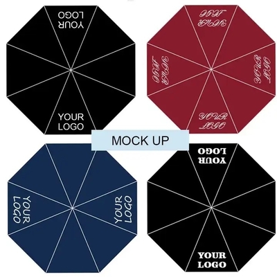 Wind Proof Custom Folding Capsule Luxury Umbrella With Logo Printing For 27inch 8k