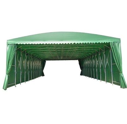 Galvanized Steel Frame Push and Pull Folding Garage Carport for Waterproof Car Wash