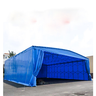 Galvanized Steel Frame Push and Pull Folding Garage Carport for Waterproof Car Wash
