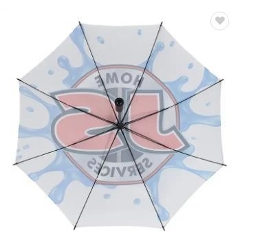 14mm Shaft Windproof Custom Logo Golf Umbrella for Promotion and Big Travel Paraguas