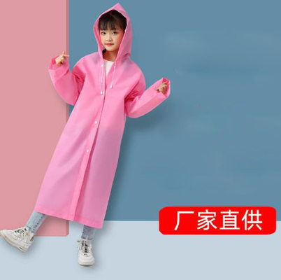 Thickened EVA Non-Disposable Poncho Children's Raincoat with Customized Printing