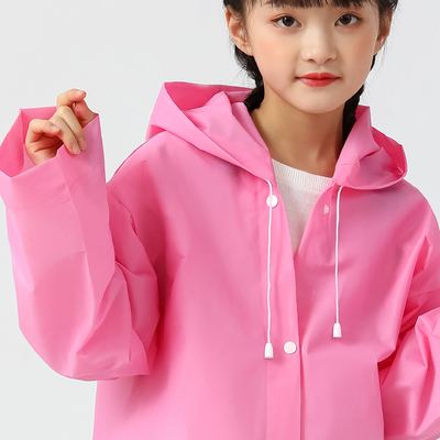 Thickened EVA Non-Disposable Poncho Children's Raincoat with Customized Printing