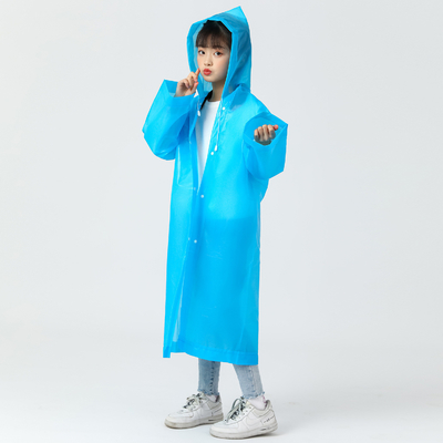 Thickened EVA Non-Disposable Poncho Children's Raincoat with Customized Printing